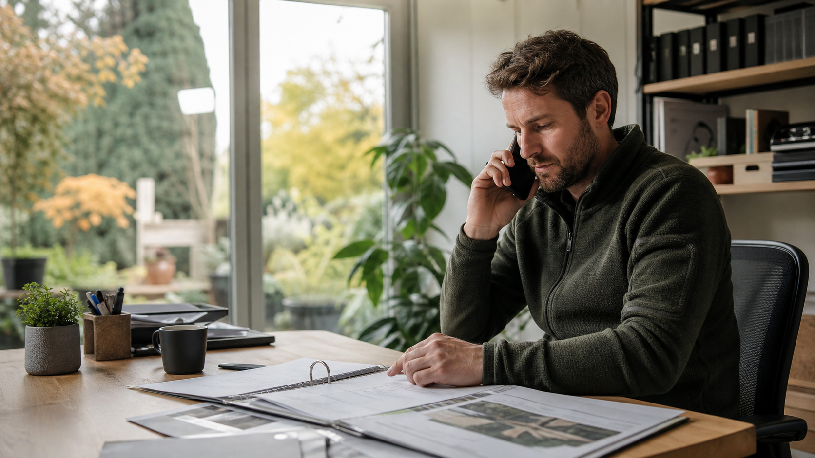 Mitarbeitende besprechen einen Projektvorgang im Büro